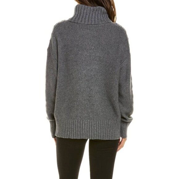 New w/Tags - Splendid Arabella Cowl Neck Pullover, Wool Blend - Grey, Large - Picture 9 of 13